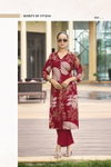 Rosy By Ossm Viscos Vetican Printed Surat Co Ord Set Wholesale Market
